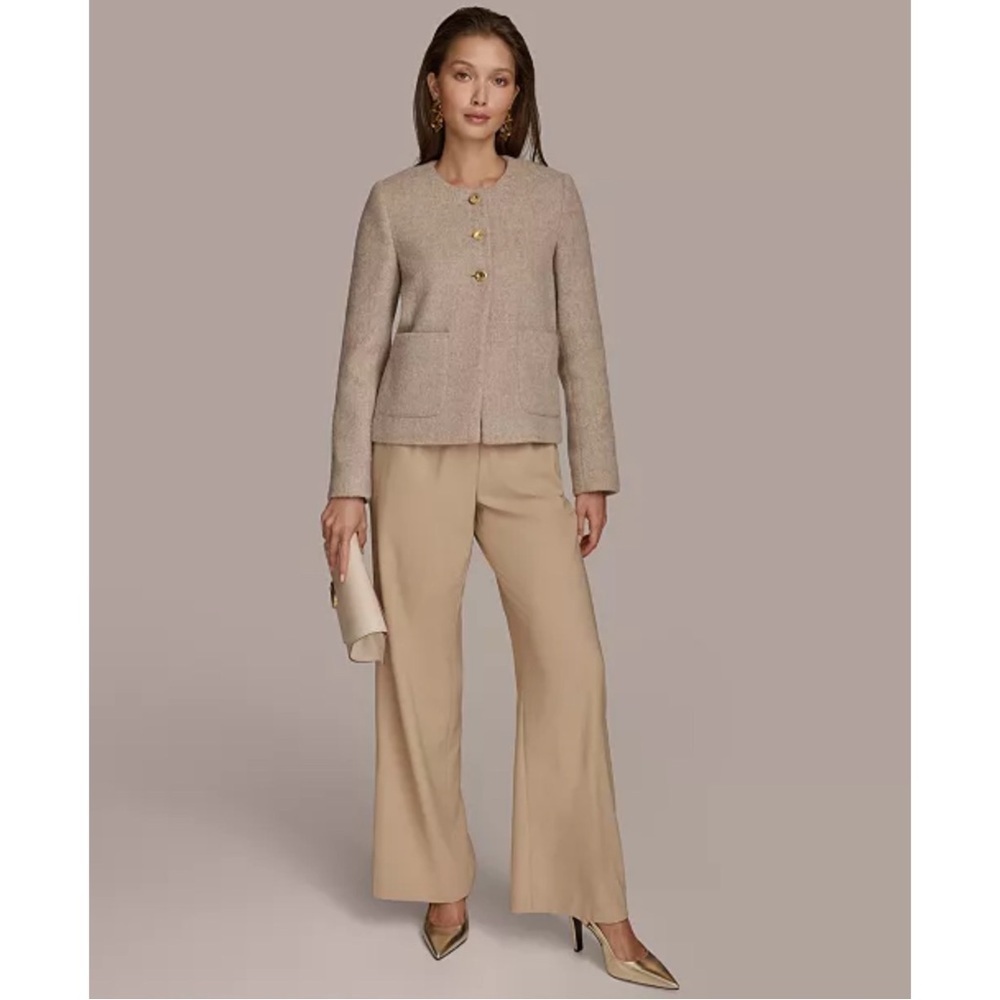 DONNA KARAN NEW YORK Women's Wool Blend Jacket Size 12 - Picture 2 of 9